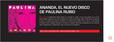 Ananda, el nuevo disco de Paulina Rubio